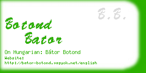 botond bator business card